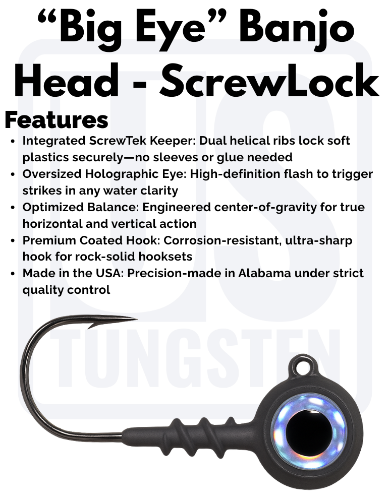 "Big Eye" Banjo ScrewTek Head